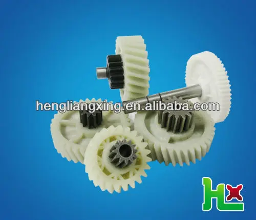 
nylon bevel gear with metal shaft for paper shredder 