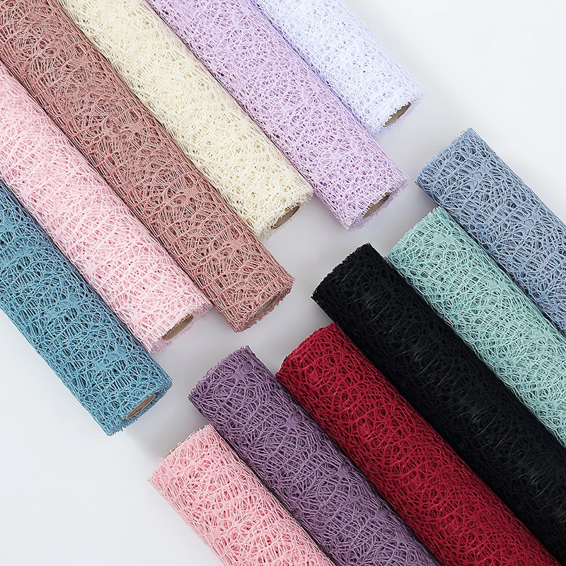 
Popular Bouquets Paper For Flower Wrapping Mesh Rolling 