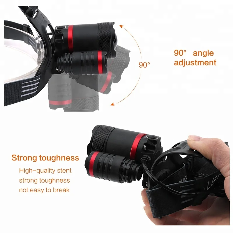 XML T6 XPE USB Перезаряжаемый датчик индукции светодиодный налобный фонарь 18650 головной убор