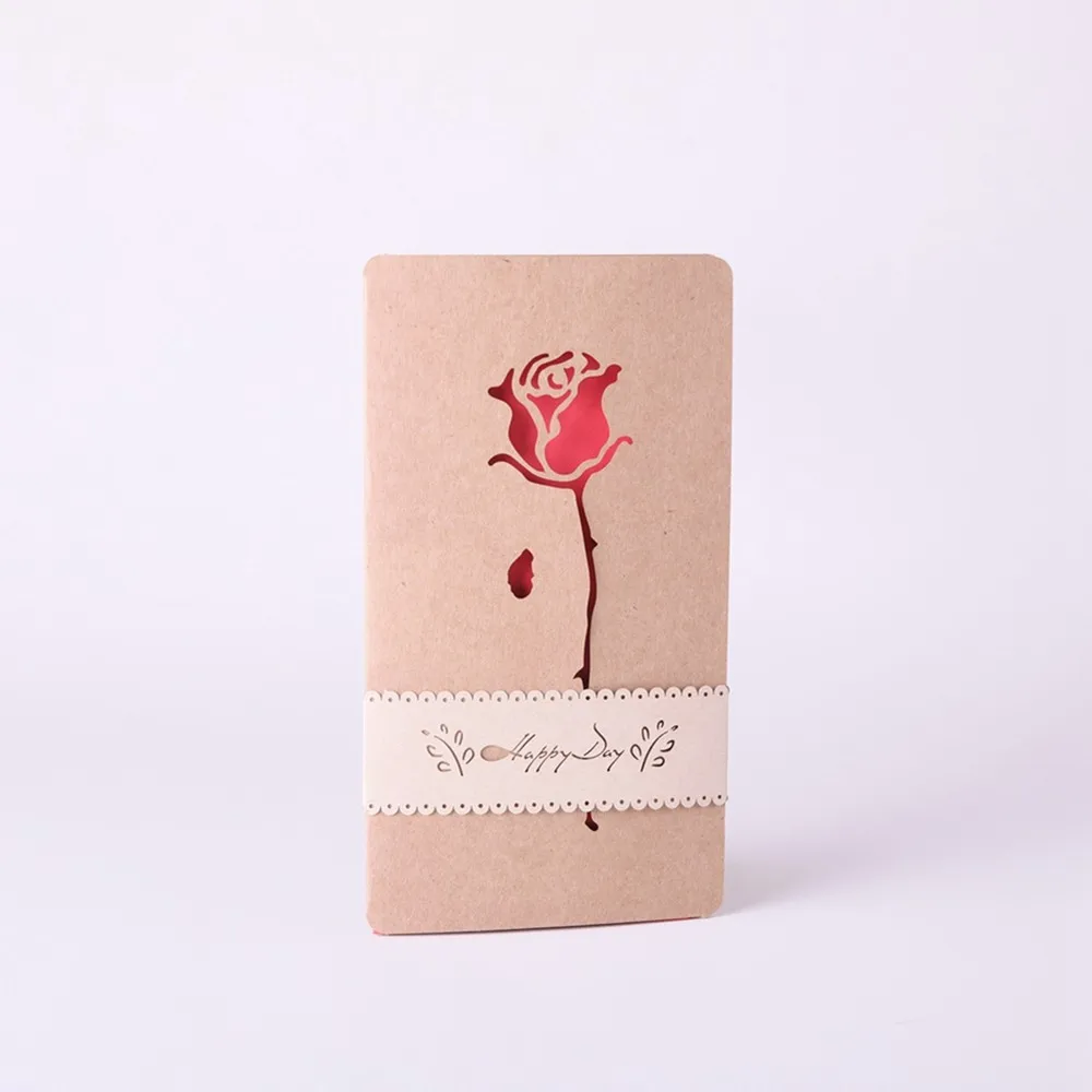 Best Wishes Paper Craft Folding Greeting Cards for Invitation