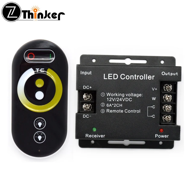 Color Temperature LED Controller CCT Adjustable LED Controller for Dual White LED Strip Light