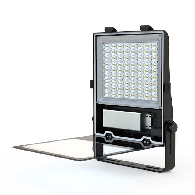 New design IP66 IK10 5 years warranty Indoor and Outdoor Stadium 100W LED FLood Light for basketball, badminton, tennis courts