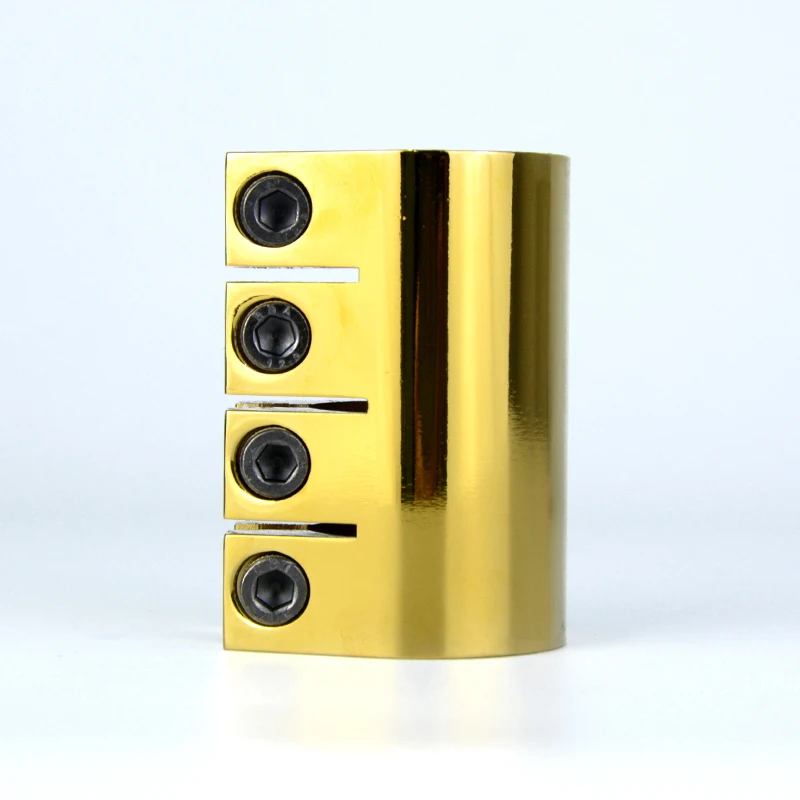 Electroplated golden 4 holes pro scooter clamps