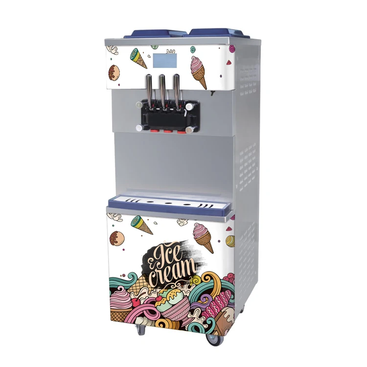 Hot Sale R492 Three Heads Yogurt Commercial Mini Soft Ice Cream Making Machine For Sale