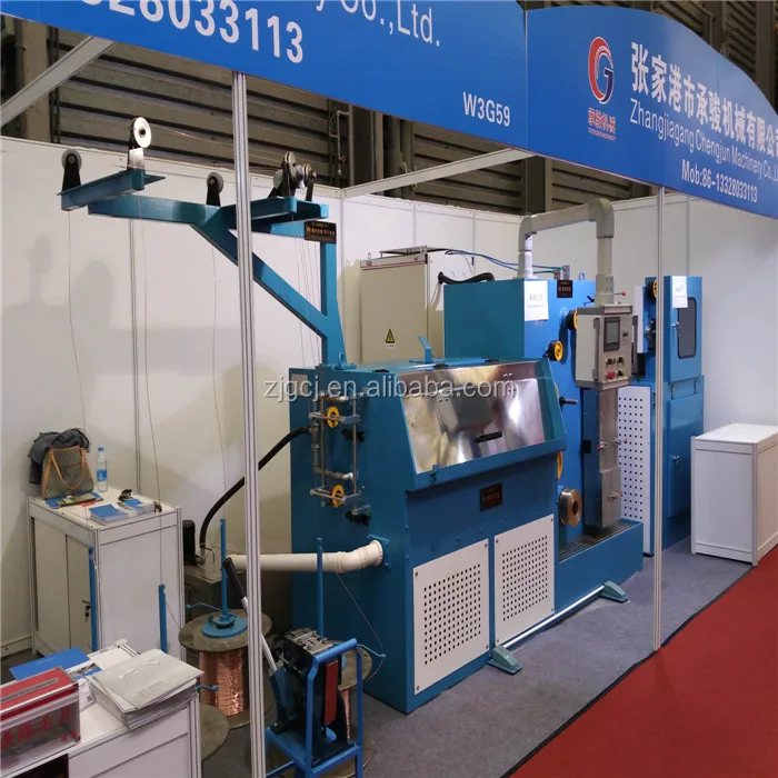 Многопроводная модель 35% экономия энергии запатентованная 4 провода промежуточная машина для волочения медной проволоки и отжига + большая катушка