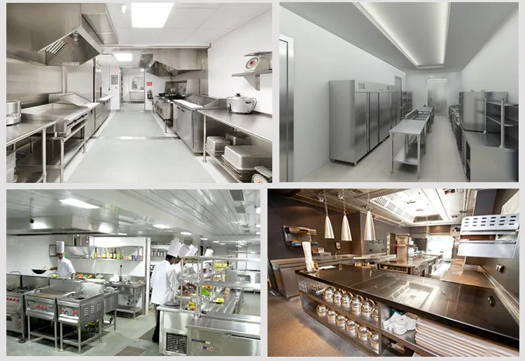 High Quality Good Prices Professional KFC Restaurant Kitchen Equipment With Drawing