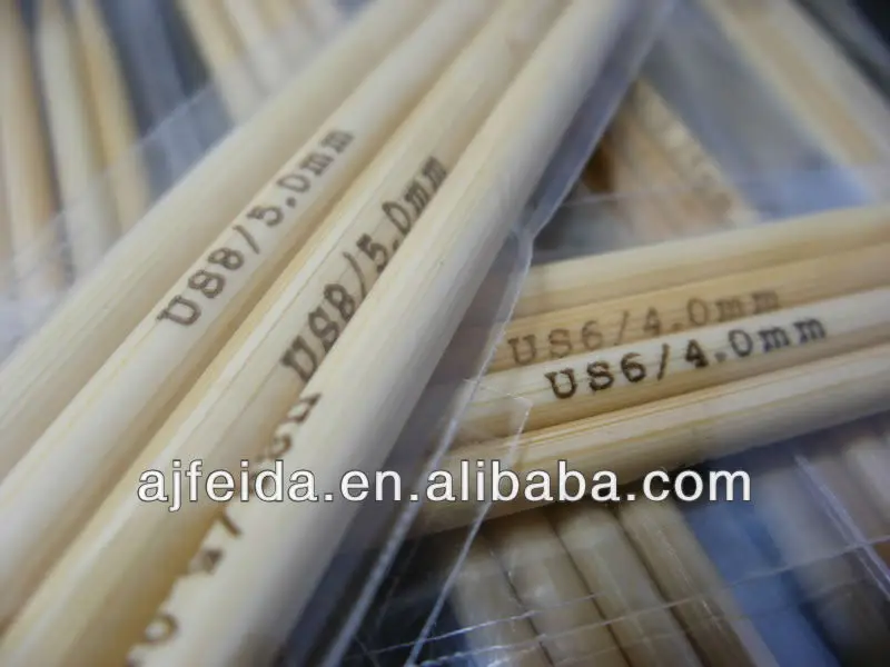 Natural Bamboo Knitting Needle, Sweater Knitting Needle Bamboo Double Pointed Knitting Needle.