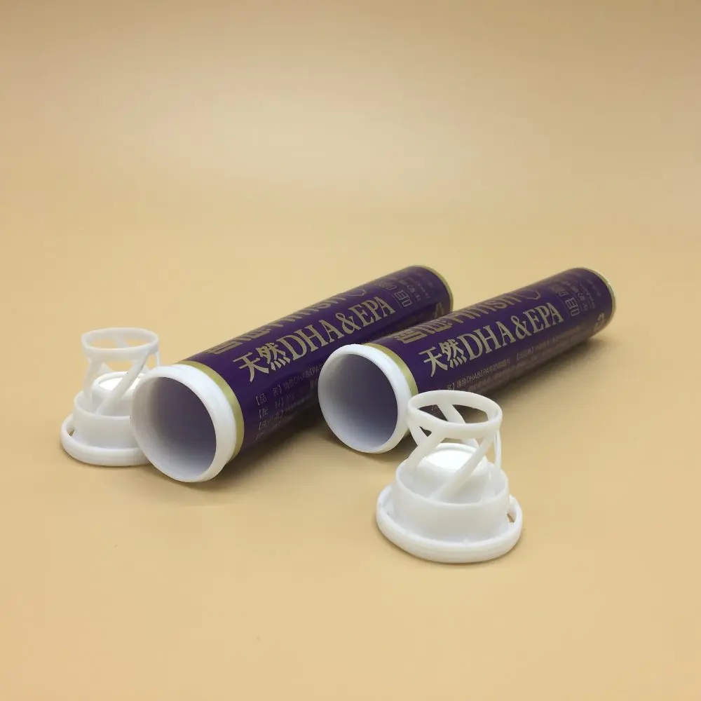 wholesale PP plastic 60ml pill tube for effervescent tablets packaging with custom logo