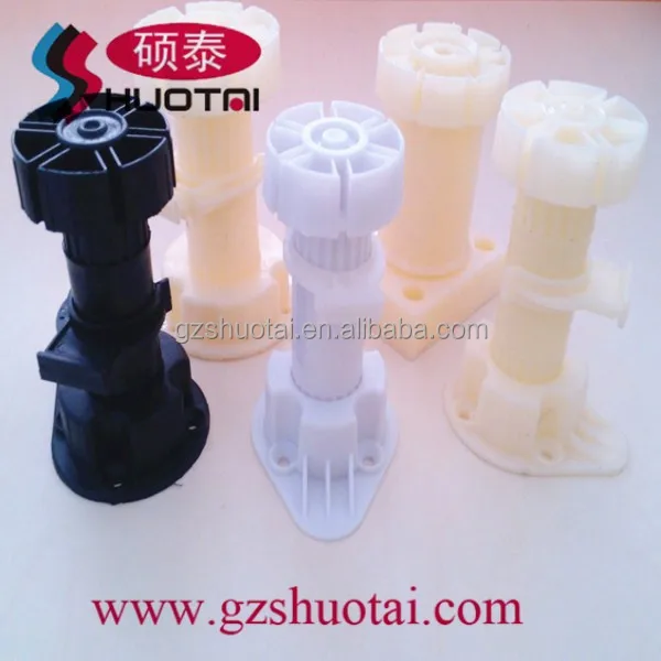 adjustable cabinet legs, Plastic adjustable foot