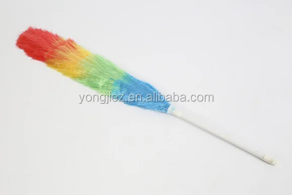 Wholesale Colorful Microfiber Flexible Static Duster Plastic PP Duster Magic Synthetic Cleaning Feather Duster