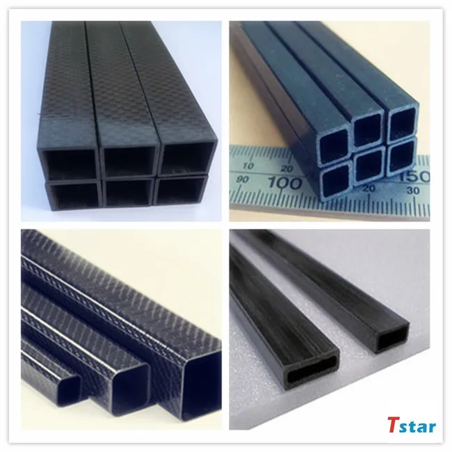 самолета из углеродного волокна трубы квадратного сечения, полые трубы / RC самолет crp / пена самолет трубы квадратного сечения