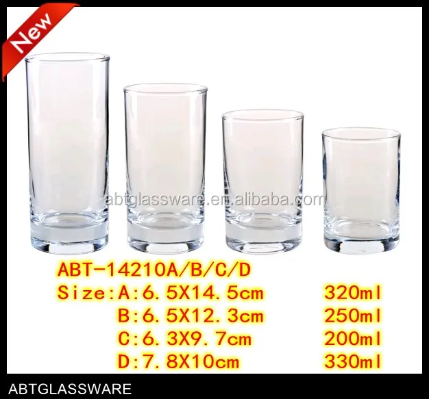 Factory Clear Collins Glas Highball Glass with custom design