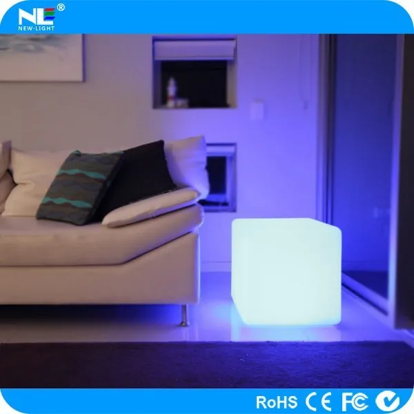 LED Cube outdoor/ LED luminous cube / LED indoor plastic furniture for bar nightclub decoration