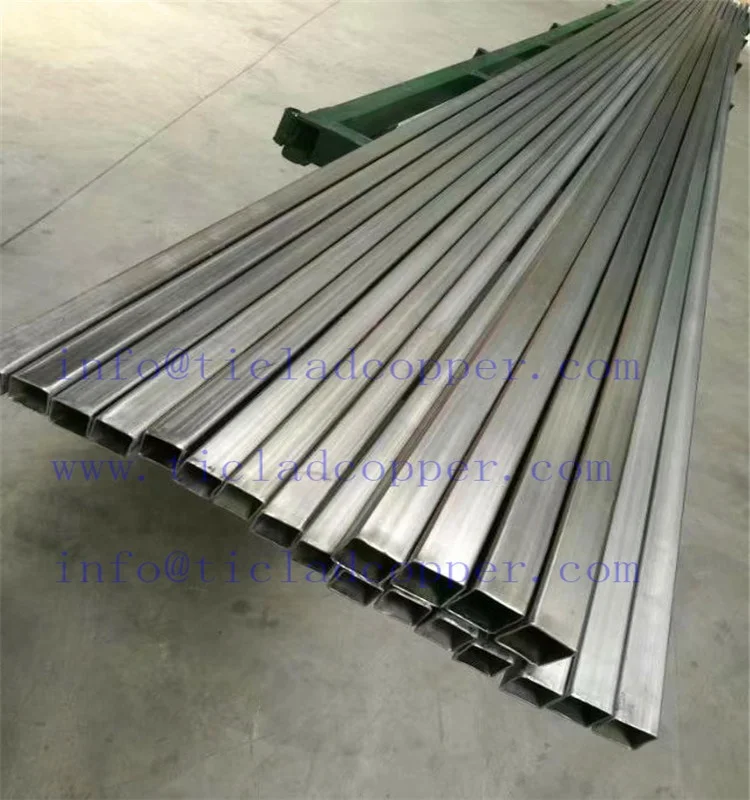ASTM B338 Gr2 rectangular Titanium Tube / square titanium pipe
