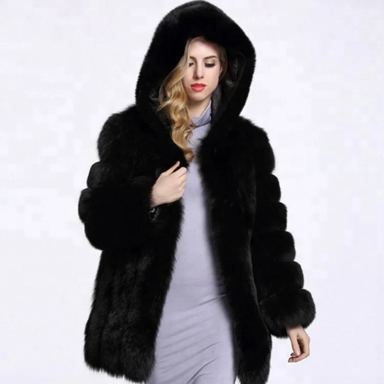 2018 зимнее женское длинное пальто из искусственного меха, верхняя одежда из искусственного меха