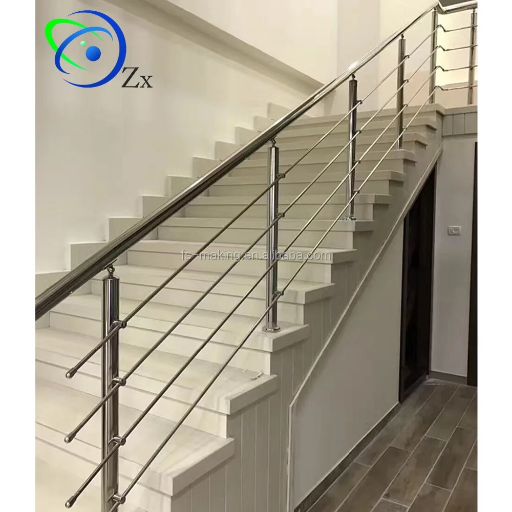 Stainless steel handrail design for stair railings/outdoor balcony balustrade inox handrail post
