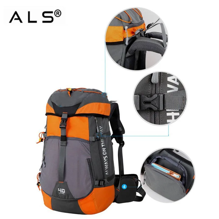 
BSCI Audit factory supplier backpacker outdoor gear bag internal frame backpack 