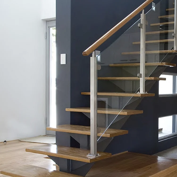 modern design stainless steel floor mounted handrail staircase for balcony veranda banister