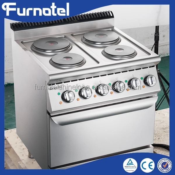 FURNOTEL 900 Series Gas/Electric Cooking Range Commercial Stainless Steel Fabricated Kitchen Equipment