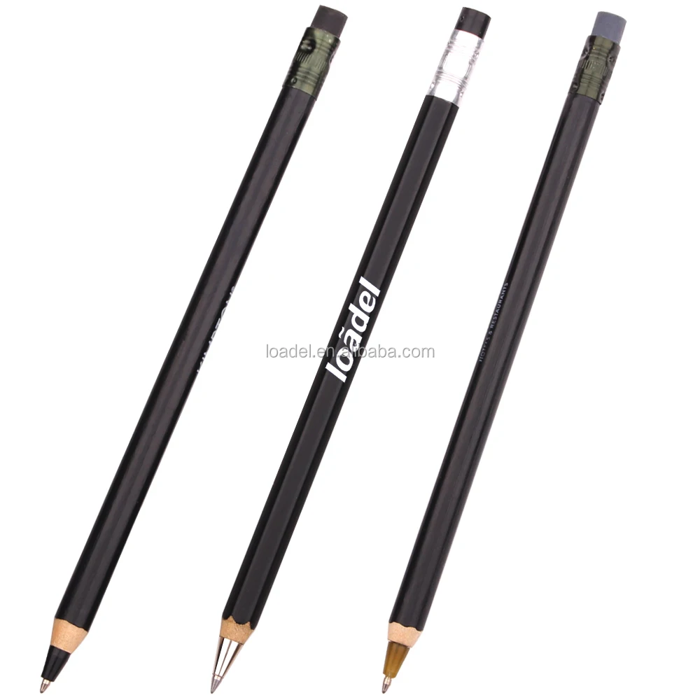 Black wooden pen slim cheap pen wooden natural wood pen