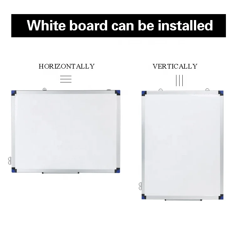 CQC Custom Wall Mounted Double Sizes Magnetic White Board 30X40 60X90cm School Office Oil Marker Magnetic Board Green Blackboard