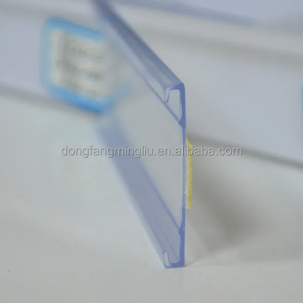 C shape plastic price display shelf talker for supermarket DS-1129