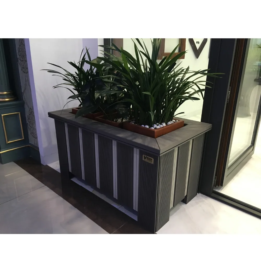 
2018 Vyokewood Wood Plastic Composite WPC Decking PVC Flower Box 