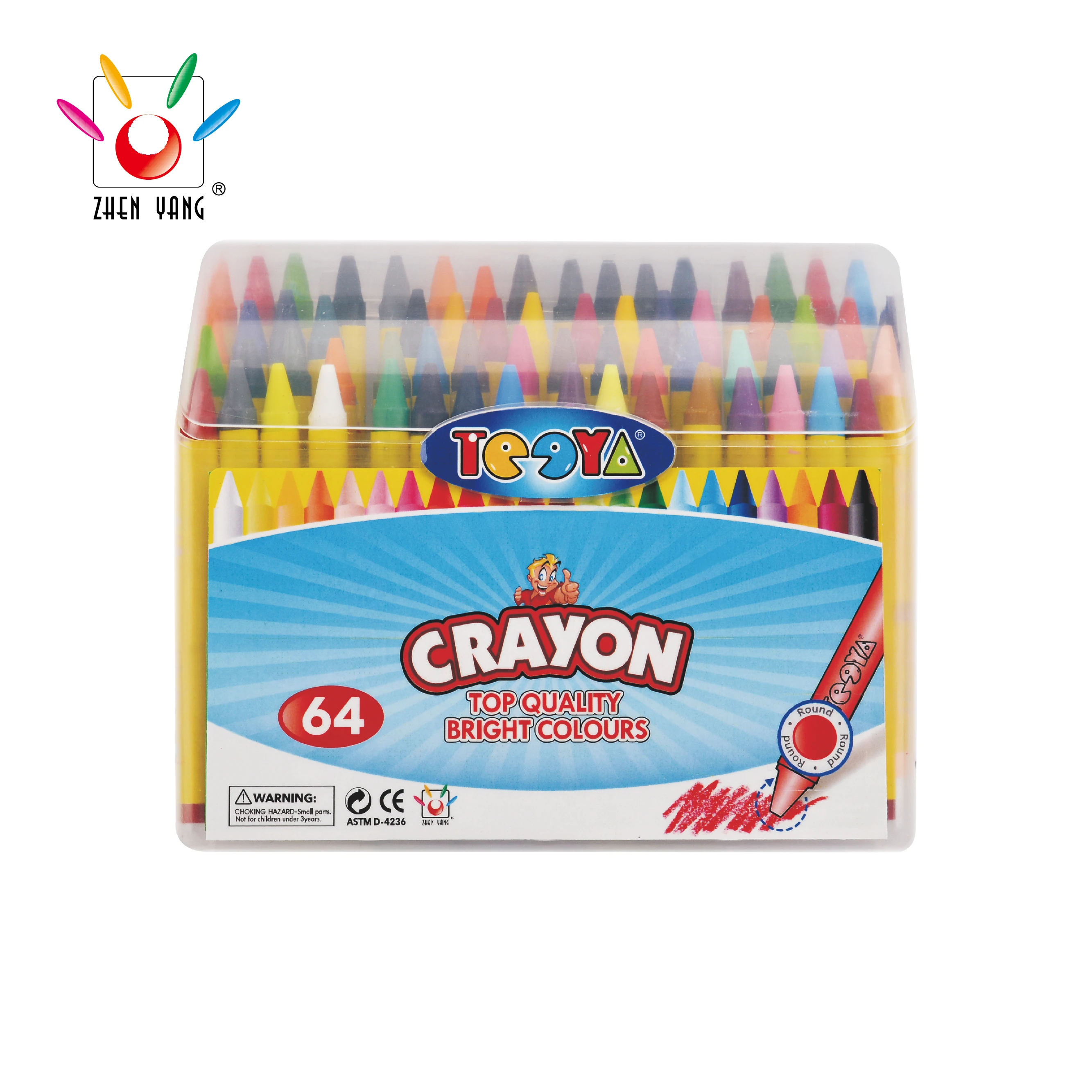 
8X90MM WAX CRAYON WITH GOOD QUALITY 6CT 8CT 12CT 16CT 24CT 48CT 64CT FOR CHOOSE 