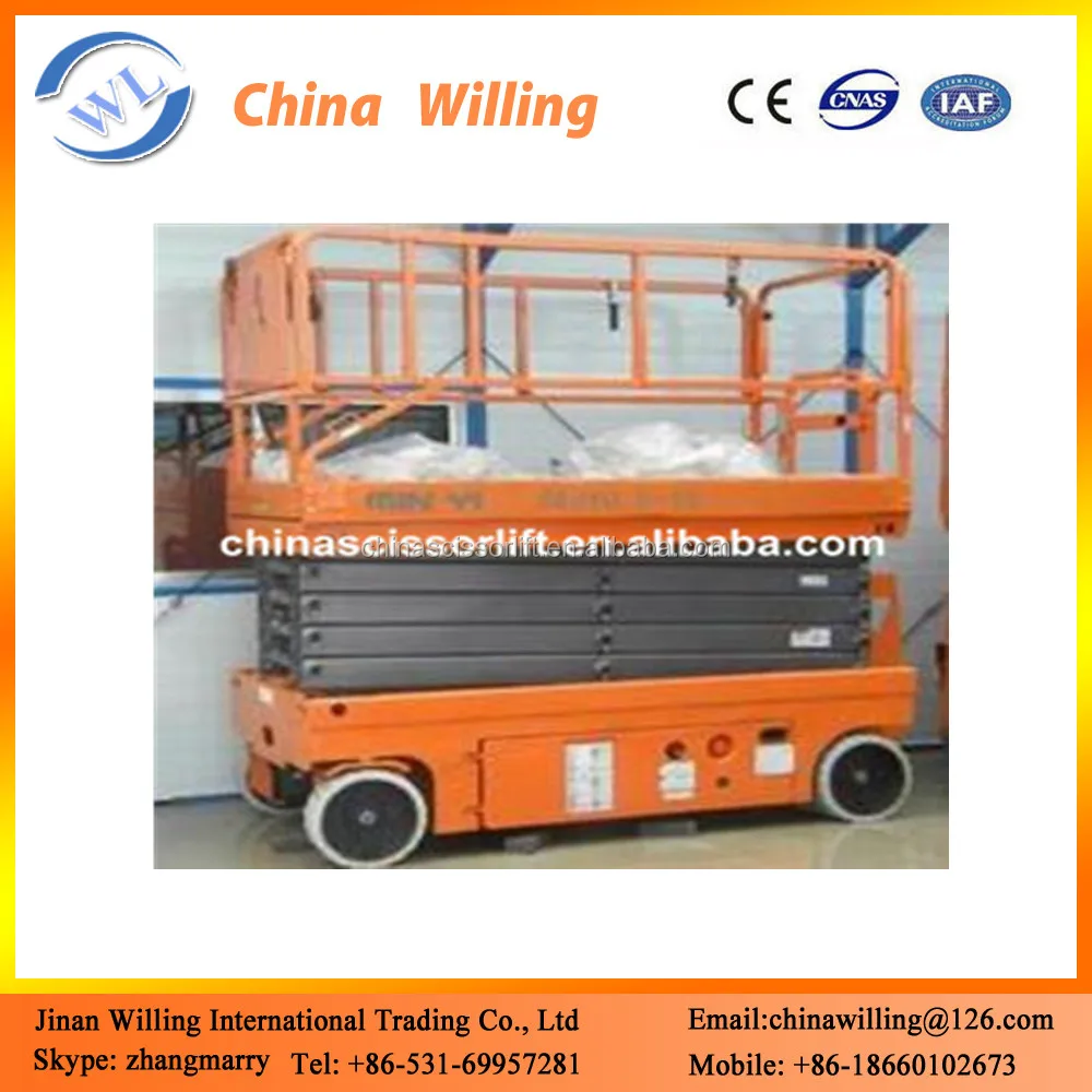 Self Propelled Full Electric Movable Hydraulic Shear Lift