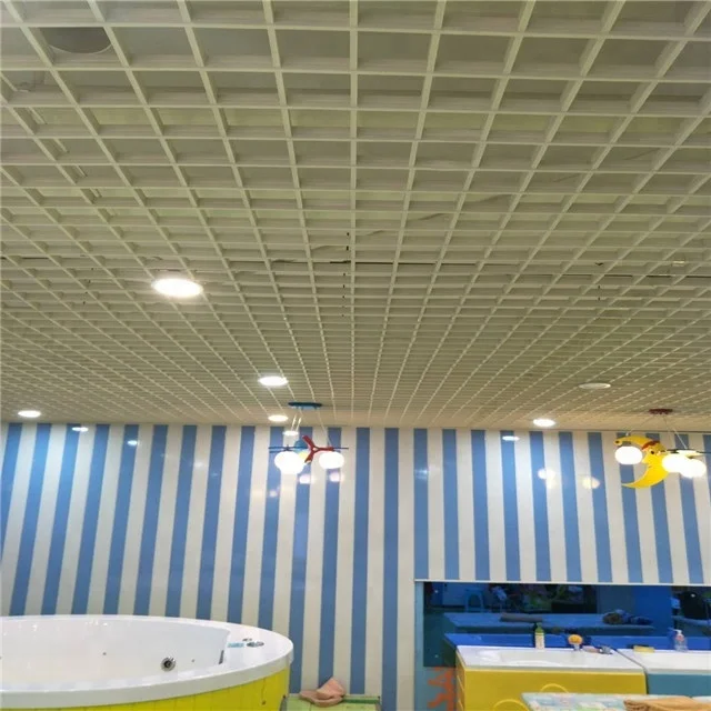 White simple grille ceiling