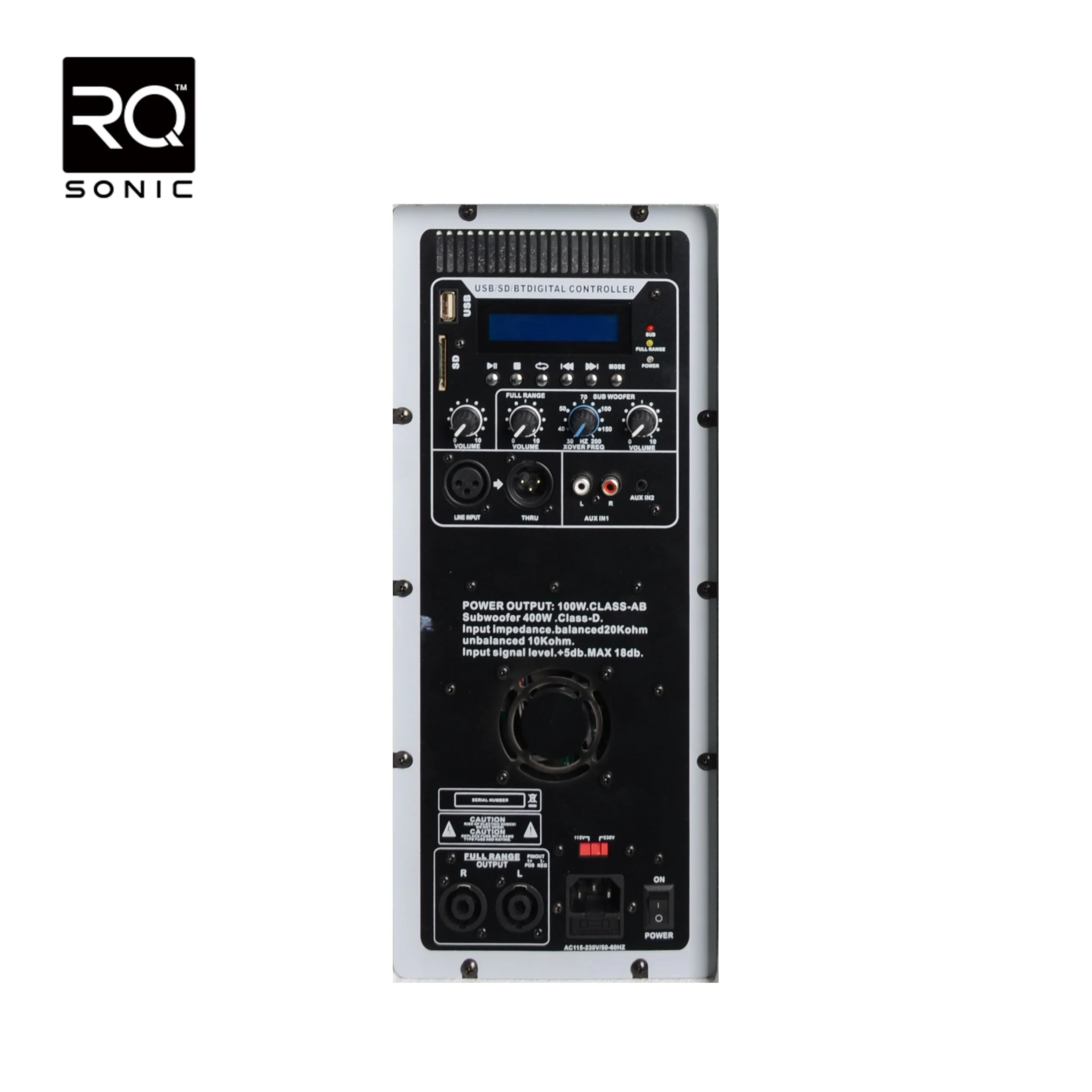 Rqsonic WI343ADUSB-BT-W Профессиональный динамик мощностью 400 Вт активная Колонка Портативная акустическая система Live PA