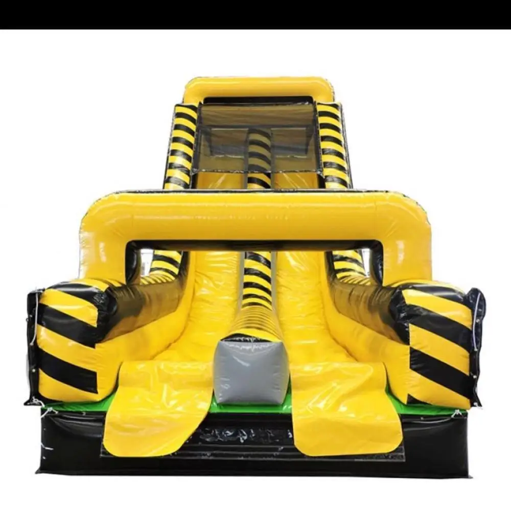 Лидер продаж 2019, надувная наземная горка с препятствиями для гоночных автомобилей