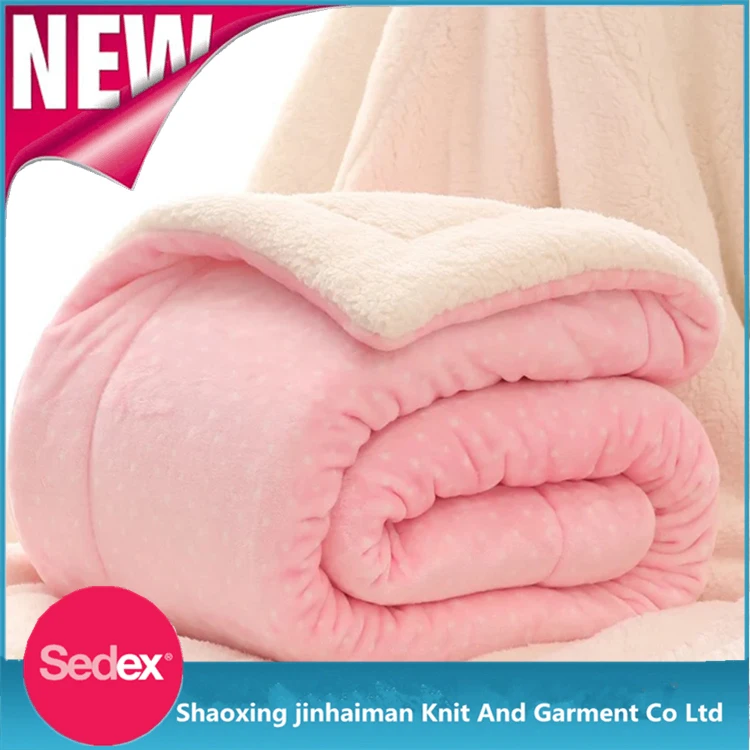 Wholesale 3 Layers Mink Sherpa Throw Heavy Blanket