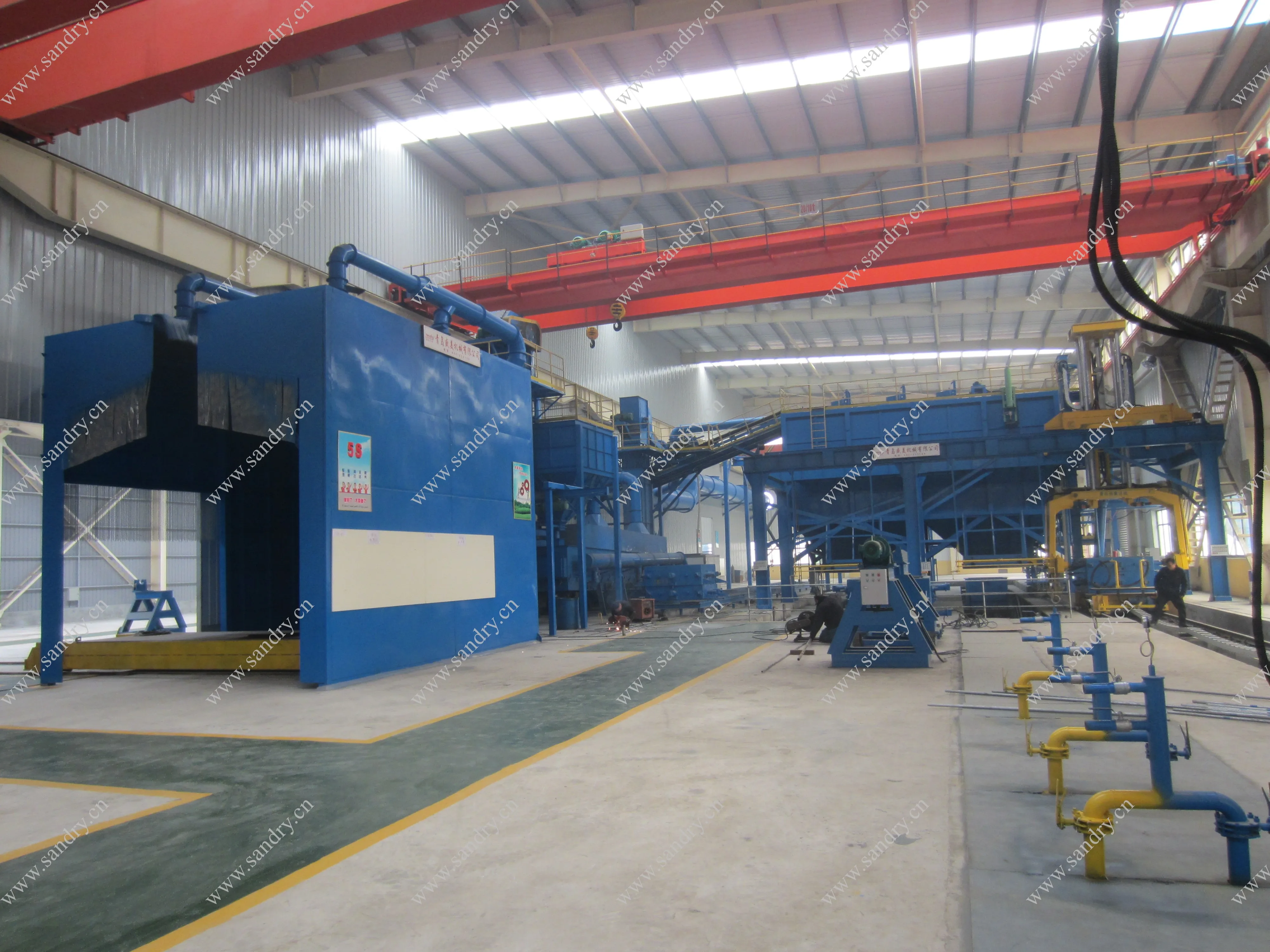 
High efficiency VPC V process molding line 