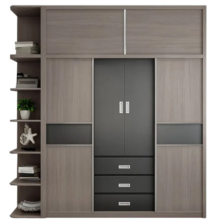particle board cheap clothes mdf wardrobe furniture for home