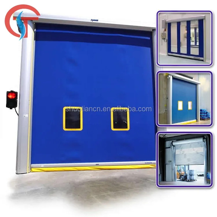Electric quick operation fast rolling rapid roll up door