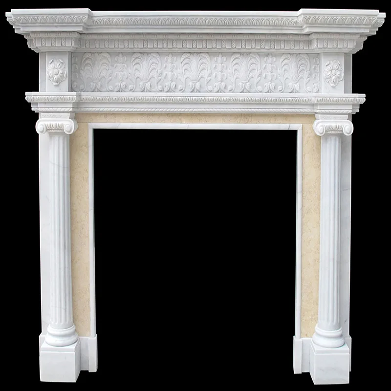 2017 Popular Furniture Decoration Indoor Marble Fireplace Mantel