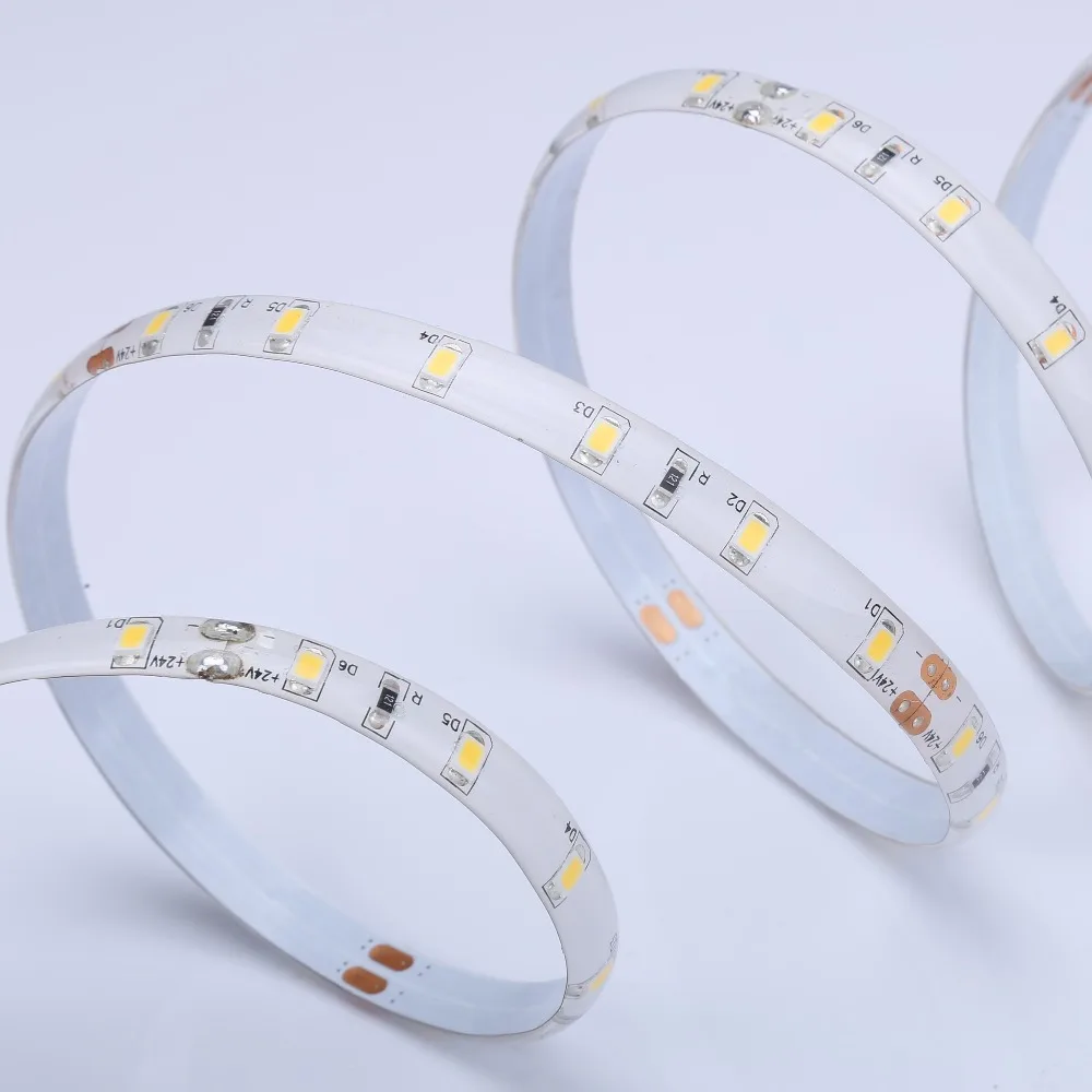 DC24V 60leds/m Natural White LED Lightbar 2835 Series IP65 Epoxy Flexible LED Strip with CE FCC ROHS