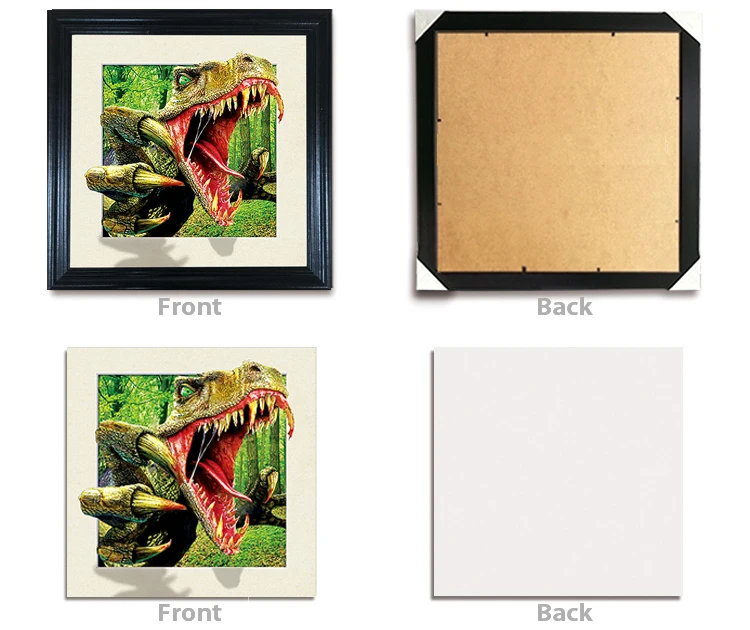 Настенное украшение для спальни 5d, линзовидное изображение животного