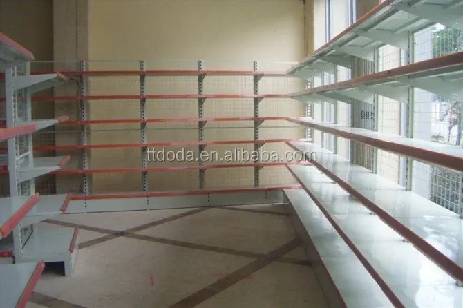 The supermarket shelves