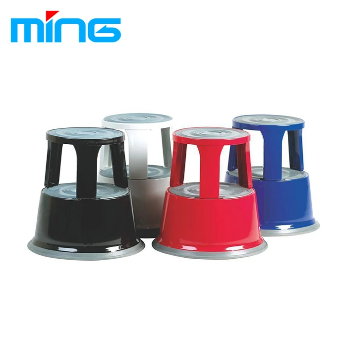 Auto Lock Plastic Kick Rolling Step Stool