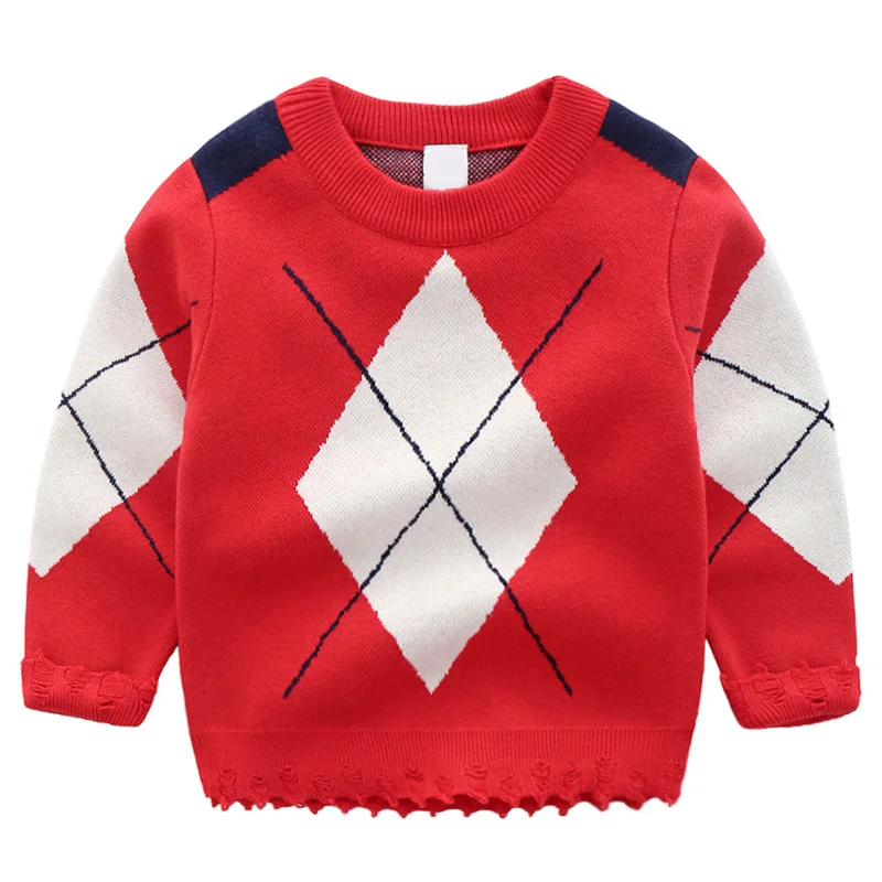 Boys Sweaters Autumn Winter Kids Knitted Sweaters and Pullover Casual Kids Pullover Tops