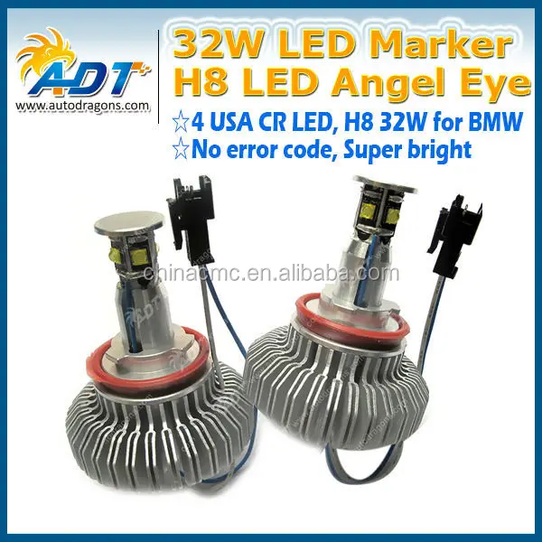 Последним H8 32 Вт E60 E92 E93 X5 LED CR EE 32 Вт e92 angel eyes cr ee для bmw