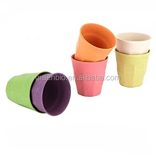 100% recycled alternative to plastic, glassware ceramics Bamboo Fiber Cup