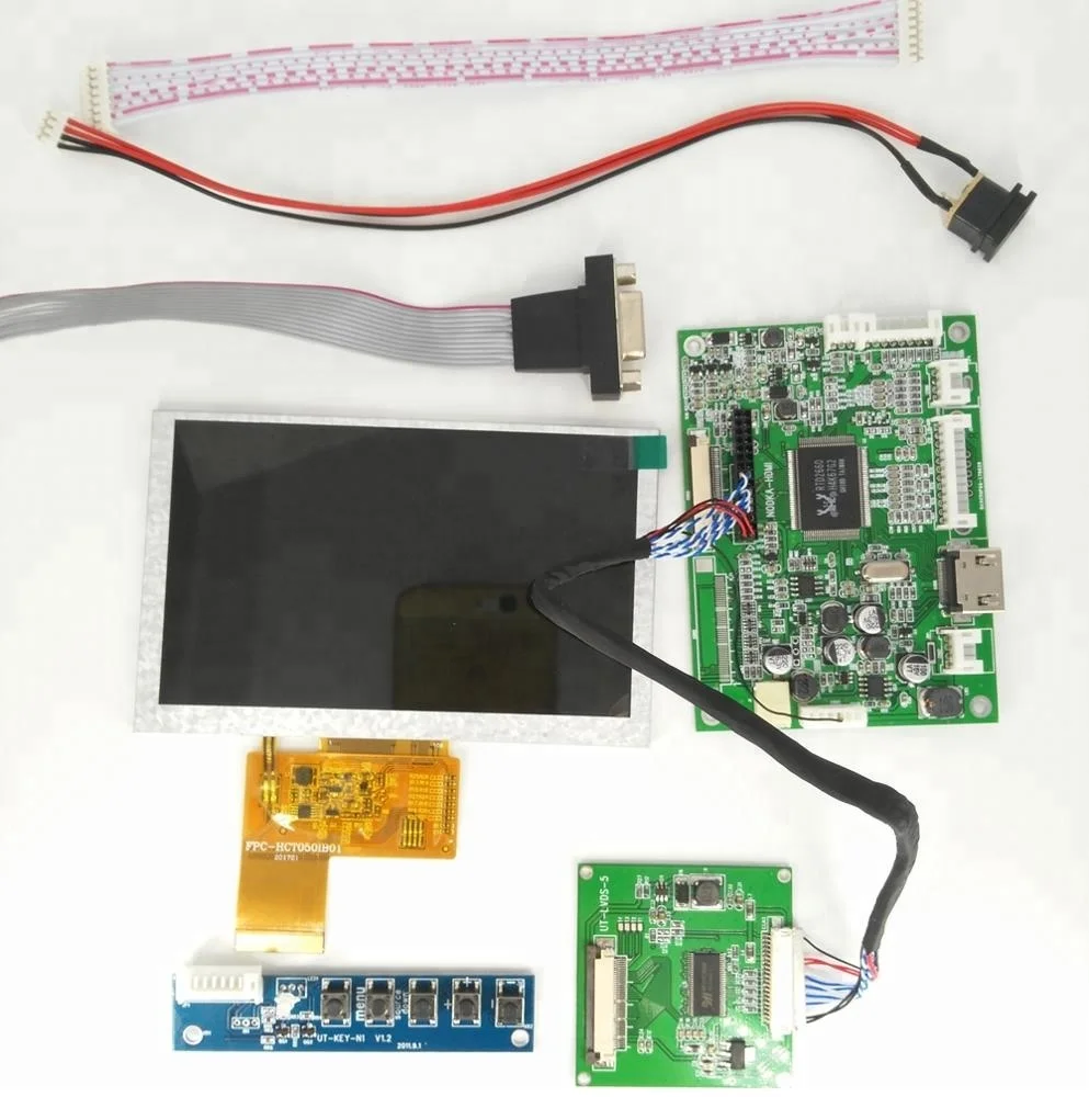 ЖК-дисплей на основе тонкоплёночной технологии модуль с драйвер платы цены по прейскуранту завода-изготовителя 5 дюймов 800x480 RGB 40 Pin PCBA комплект Автомобильная работа, промышленные 350 CN;GUA и испытаний
