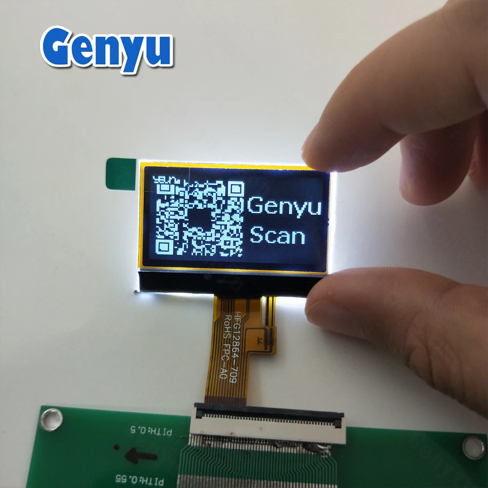 12864 FSTN LCD Display Customized COG LCD Panel Graphic display Small Size 128x64 dot matrix LCD screen