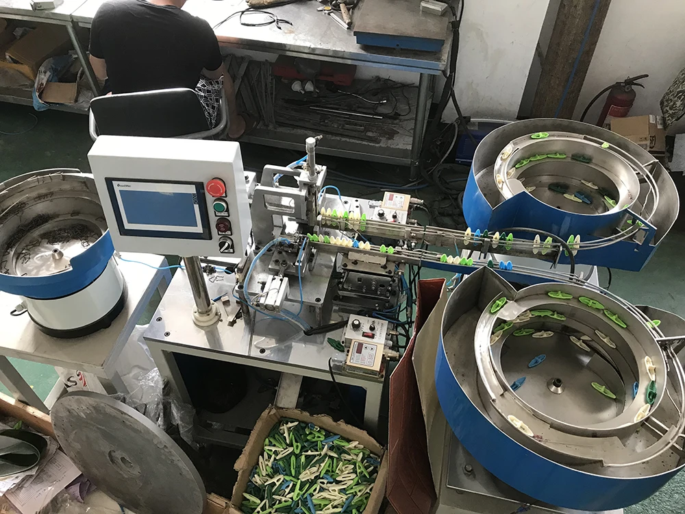 
Clothes Clamp cloth clip pin assembly making producing machine 