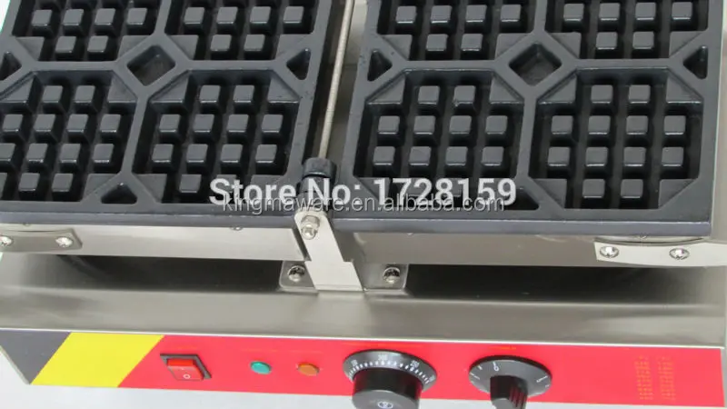 180 Degree Turntable Easy Clean Design Commercial Electric Liege Belgian Waffle Maker Machine