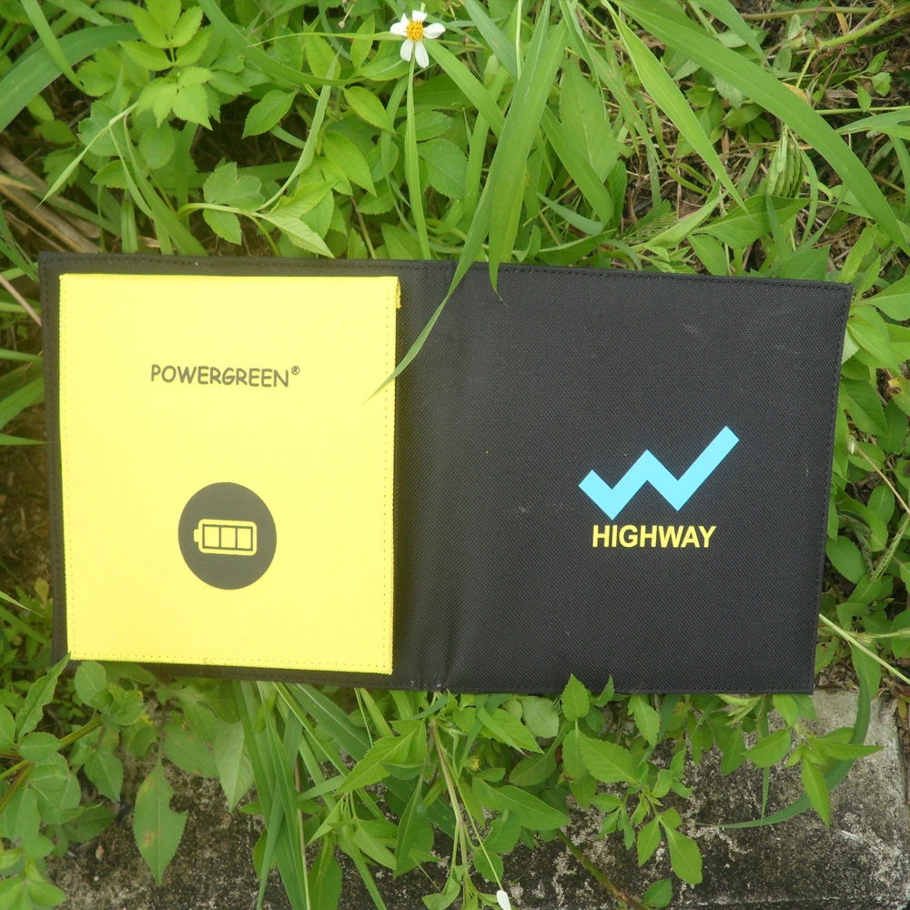 
Universal solar charger panel mobile power bank with bag 