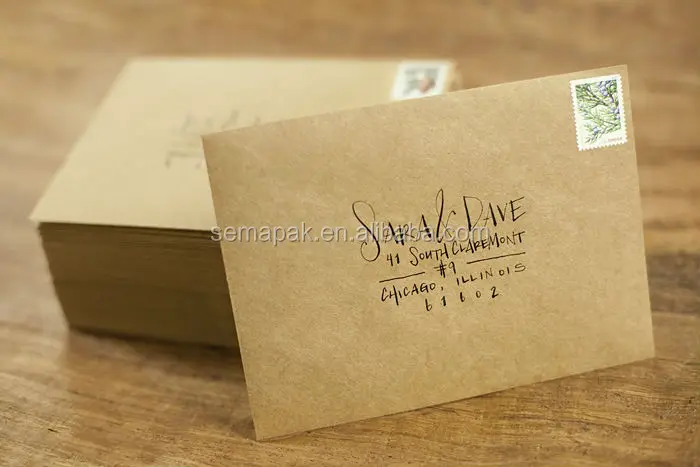 
2015 hot printed colorful kraft paper envelope made in China 